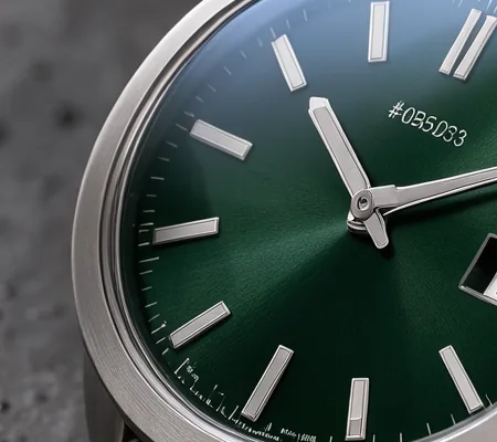The watch dial at full size